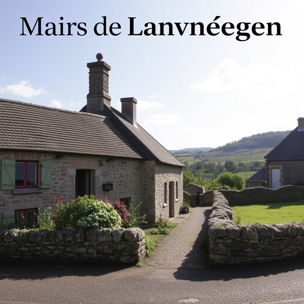 Lanvénégen, commune du Morbihan.